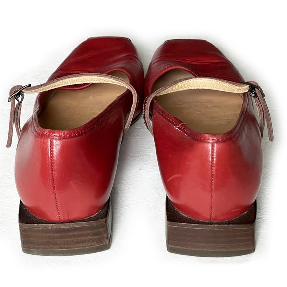 ROBERT CLERGERIE Vintage Square Toe Square Heel Mary Janes - Picture 6 of 14